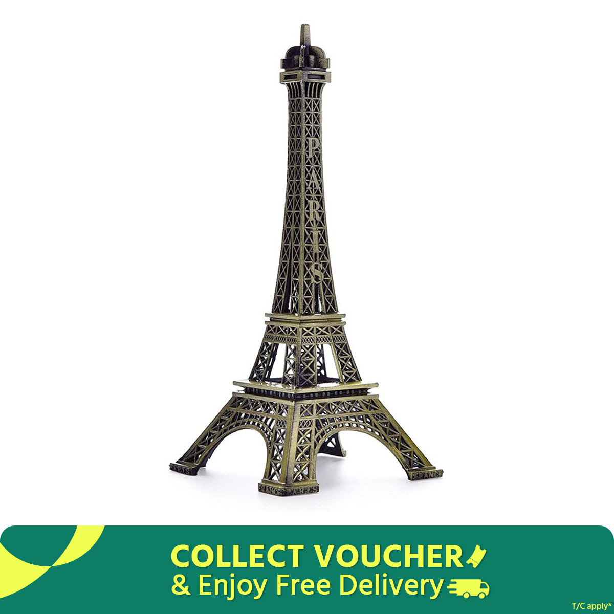 Picture of Art Eiffel Tower Showpiece Metal | Show piece for decoration drawing room | Gift for girlfriend and boyfriend | Low price gift for girl and boy