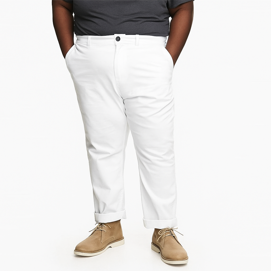 Picture of Export quality white pant for men stylish brand high quality | Big size pant for men stylish 2024 new | White jeans for men low price - Denim pant for men