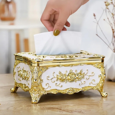 Picture of Tissue box holder for dining table | Tissue Box Paper Holder Home Hotel Decoration