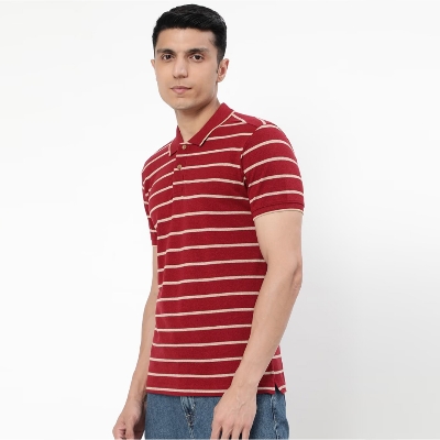 Picture of Maroon polo t shirt for men easy brand high quality | Printed t shirt polo premium cotton | Polo tshirt for men new 2024 brand