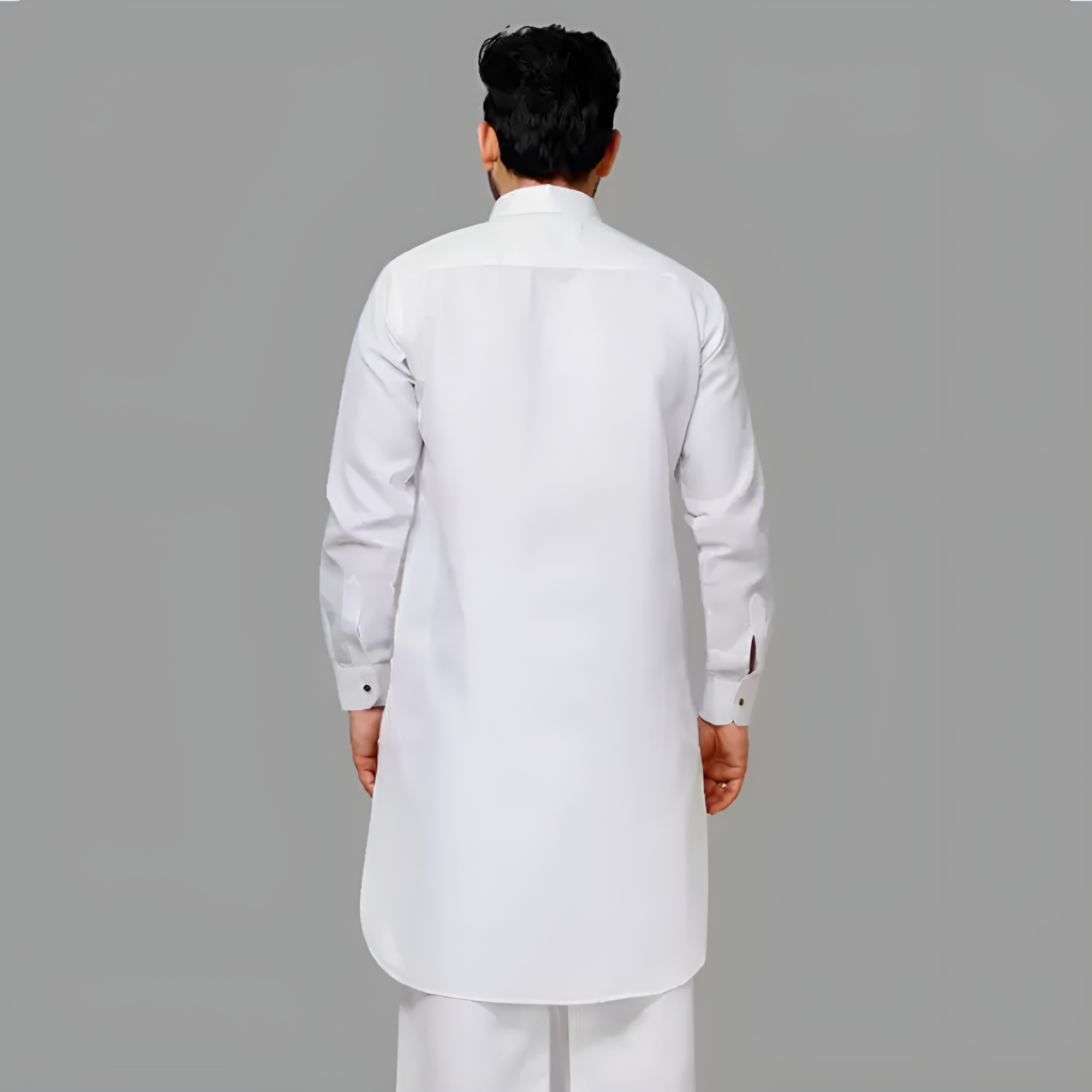 Picture of Premium white kabli panjabi men | Kabli Panjabi for men white | High quality panjabi for men new collection 2024 stylist | kabli panjabi white - Pakistani pathan panjabi