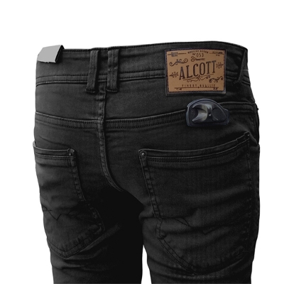 Picture of Black pant for men stylish brand | High quality pant for men stylish black jeans 2024 | Premium quality denim pant for men black