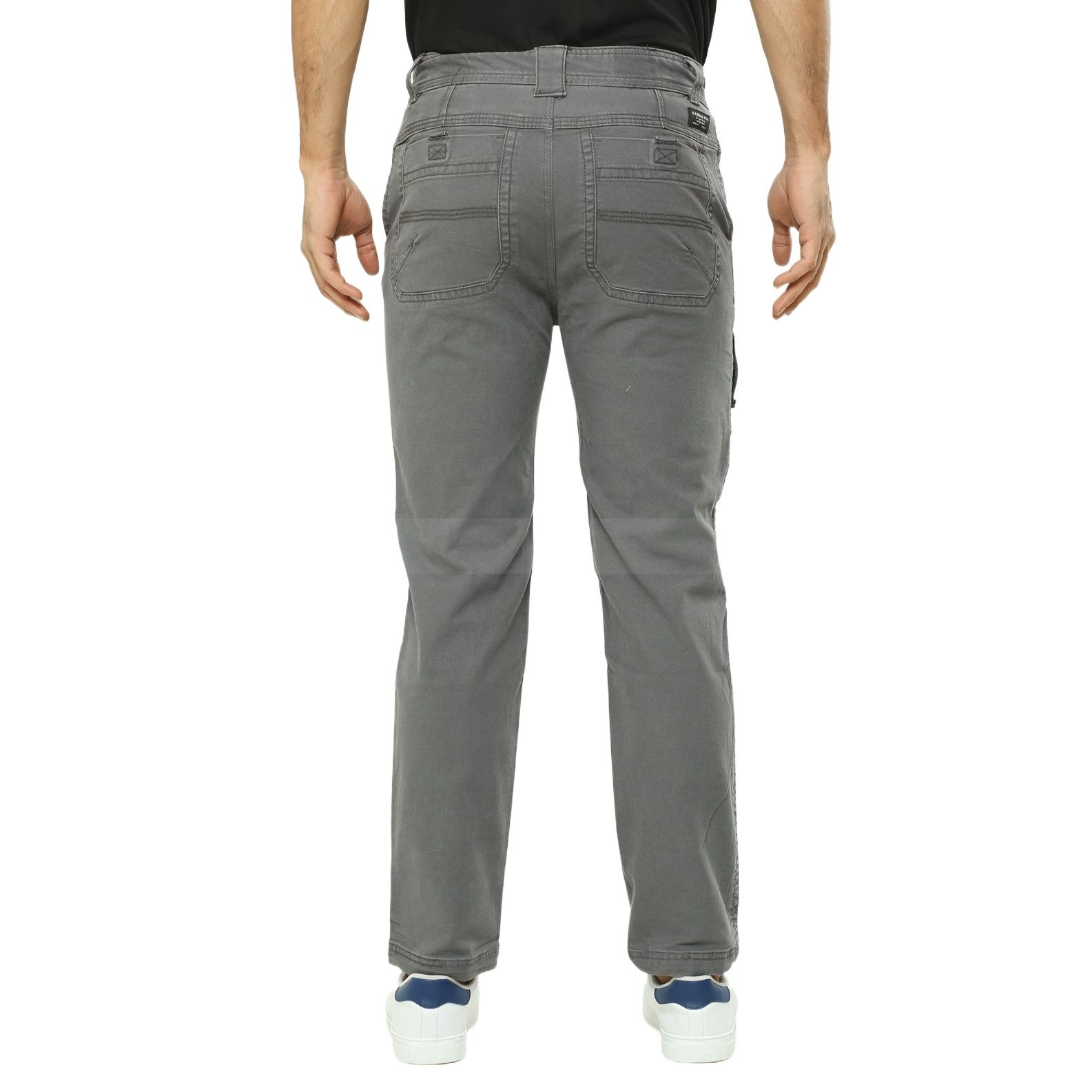 Picture of Mobile pant or cargo pant for men stylish brand | Big size pants for men | Ash colour gabardine pant collection 2024