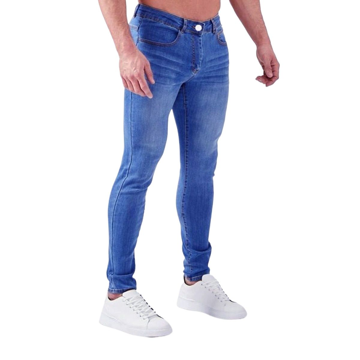 Picture of Navy blue pant for men | Blue denim pant for men new collection 2024| Low price knit Ddenim pant for men blue | Blue jeans pant at cheap price