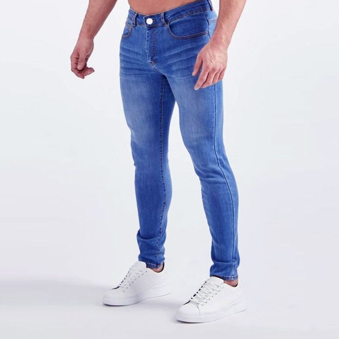 Picture of Navy blue pant for men | Blue denim pant for men new collection 2024| Low price knit Ddenim pant for men blue | Blue jeans pant at cheap price