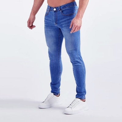 Picture of Navy blue pant for men | Blue denim pant for men new collection 2024| Low price knit Ddenim pant for men blue | Blue jeans pant at cheap price