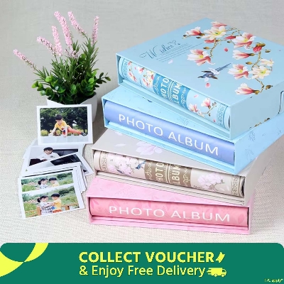 Picture of Premium photo album book big size 500 photos | Big size photo album for family picture organizer | Wedding memory photo album books Box 4x6 Inch album Kids Gift , Birthday gift album, Photo Storage Case 500 Image Memory Scrapbook Gift (Multi-Color) |