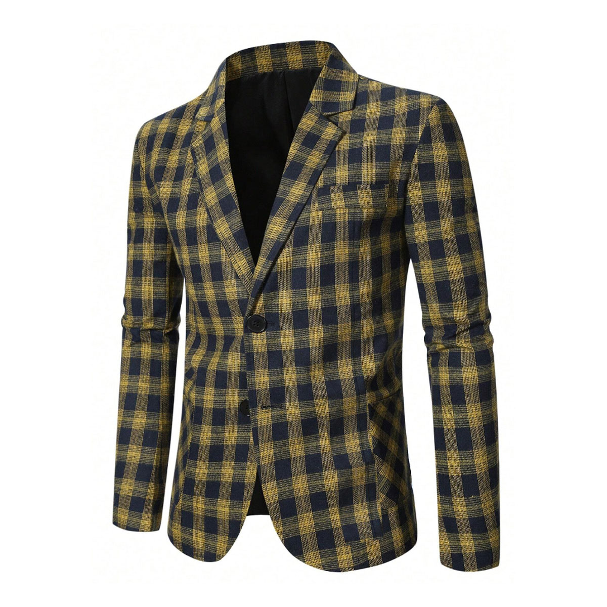 Picture of Check blazer for men stylish | Brand blazer for men black low price | China blazer for men - Export quality fabrics