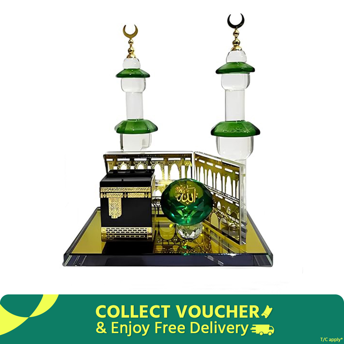 Picture of Showpiece Kaba Ghor For Home Decoration | Muslim Showpiece design new collection 2025 - Muslim Kaba ghor , mosjid and minar | low price gift home decor items