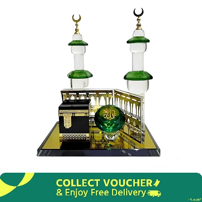 Picture of Showpiece Kaba Ghor For Home Decoration | Muslim Showpiece design new collection 2025 - Muslim Kaba ghor , mosjid and minar | low price gift home decor items