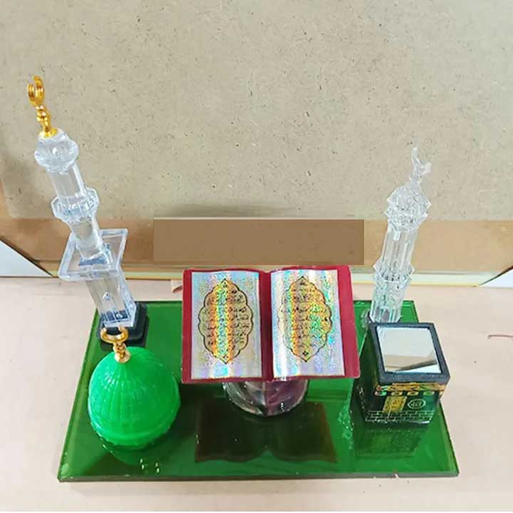 Picture of Showpiece Kaba Ghor For Home Decoration | Muslim Showpiece design new collection 2025 - Muslim Kaba ghor , mosjid and minar | low price gift home decor items