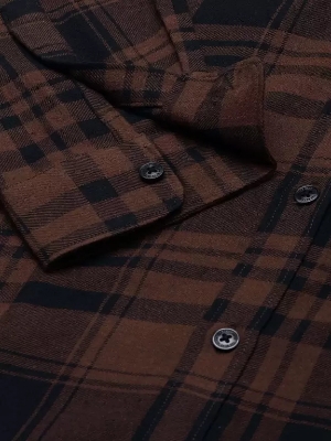 Picture of High quality shirt for men new 2024 brand stylish black | Premium quality cotton shirt for men | Check shirt for men black