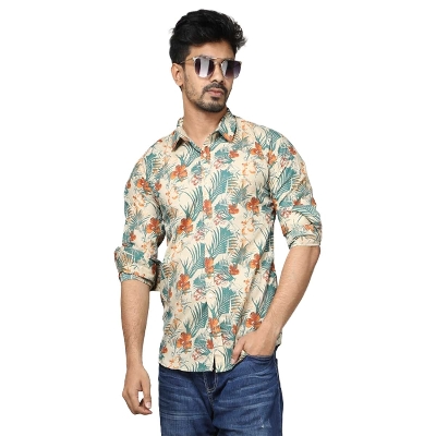 Picture of High quality beach shirt for men new 2024 brand stylish black | Premium quality casual cotton shirt for men | Printed shirt for men black