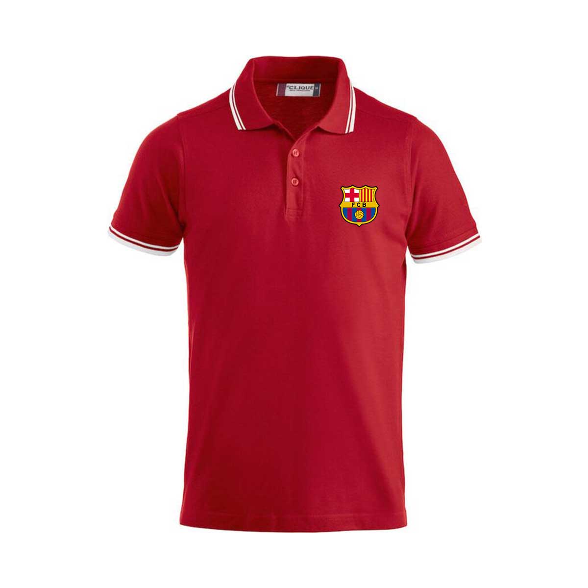 Picture of Club jersey polo shirt for man new 2024 full brand | Barcelona premium polo shirt for men new 2024 brand | Export quality red polo t shirt for men at low price