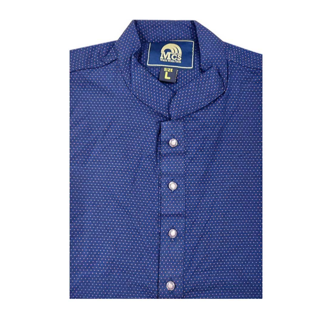 Picture of Printed cotton panjabi for men blue | High quality party panjabi for men | Mens panjabi for wedding dress | Light weight soft cotton panjabi for men new collection 2024 stylish