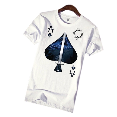 Picture of Printed white tshirt for men new 2025 brand stylish | 100% cotton t shirt for men high quality white | Export quality t shirt for men white