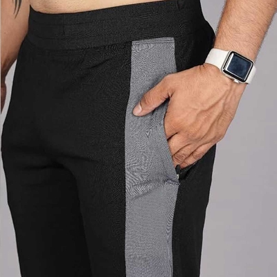Picture of Stylish joggers for men high quality double | Premium joggers pant for men stylish black