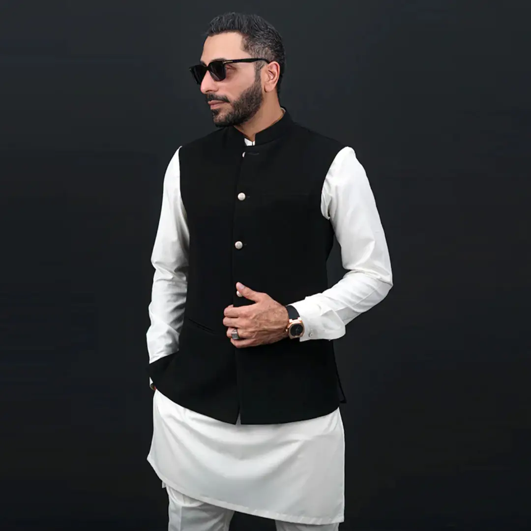 Picture of Buy Premium Designer Wedding Koti for Panjabi Outfits – Ideal for Groom, Groomsmen, and Ethnic Events with Stunning Embroidered Detailing | Explore Trendy Wedding Koti for Panjabi Style – Perfect Match for Kurta Pajama, Adds Royal Look to Wedding