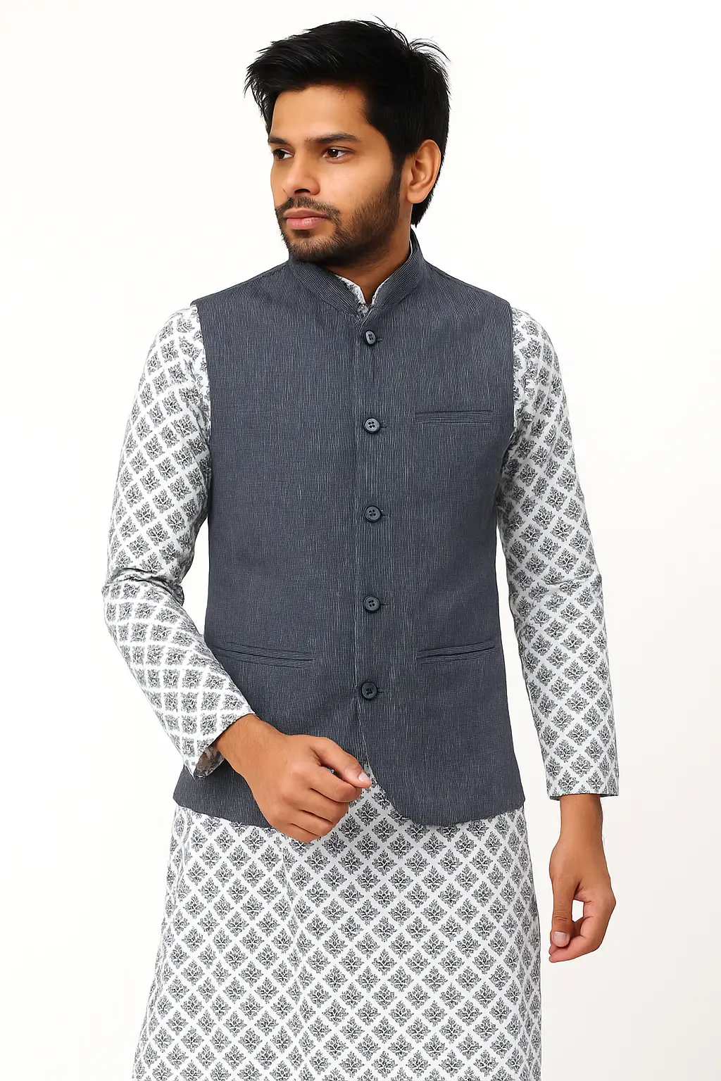 Picture of Buy Premium Designer Wedding Koti for Panjabi Outfits – Ideal for Groom, Groomsmen, and Ethnic Events with Stunning Embroidered Detailing | Explore Trendy Wedding Koti for Panjabi Style – Perfect Match for Kurta Pajama, Adds Royal Look to Wedding