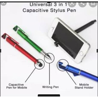 Picture of Universal 3 in 1 Capacitive Stylus Pen with Mobile holder