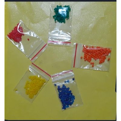 Picture of Magic or Jelly Ball - 5 colors (Blue, Red,Orange, yellow,&green)- 100 pcs per packet