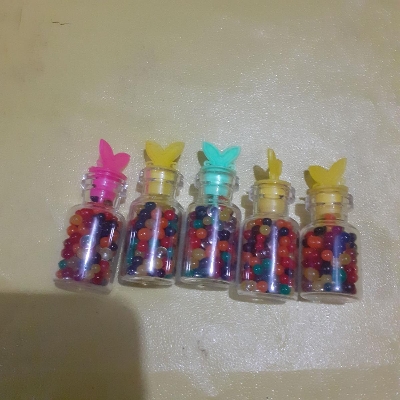 Picture of Magic or Jelly Balls with Bottles - 5 Bottles (Multicolor)