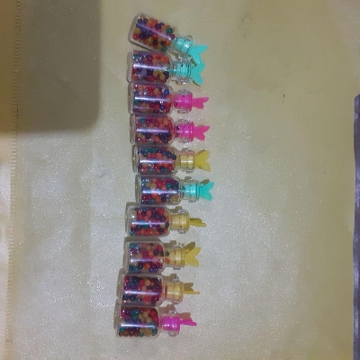 Picture of Magic or Jelly Balls with Bottles - 15 Bottles (Multicolor)