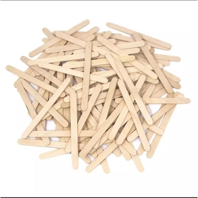 Picture of Wodden Icecream Sticks or Popsticks- 100 Pcs