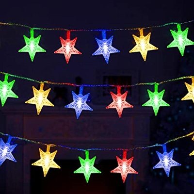 Picture of Star Shaped Long Decorating Led Fairy Light for Night or Dark