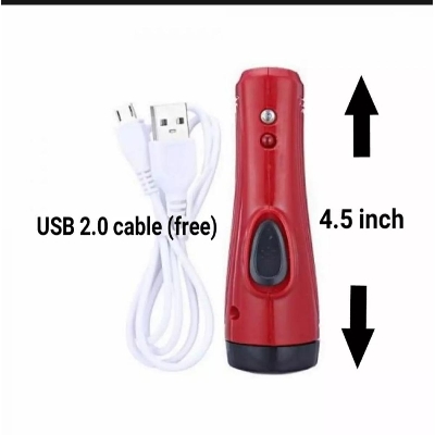 Picture of 3 in 1 Rechargable Torch Light with USB Cable