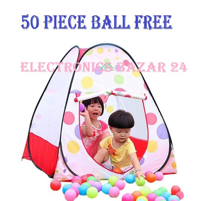 Picture of 1 Piece Kid's Tent House (84×84×92 cm) with 50 plustic Balls