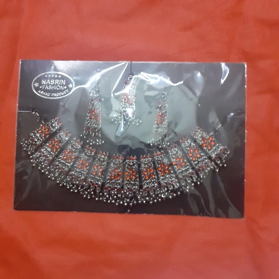 Picture of 3 in 1 Necklace with Earrings and Tikli Set