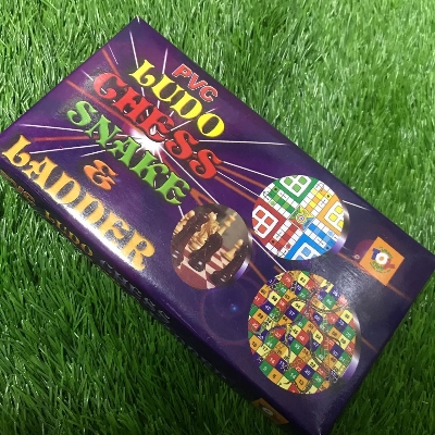 Picture of 3 in 1 Mini Chess, Ludu and Snake /Ladder Game Board