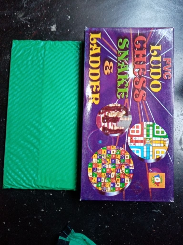Picture of 3 in 1 Mini Chess, Ludu and Snake /Ladder Game Board