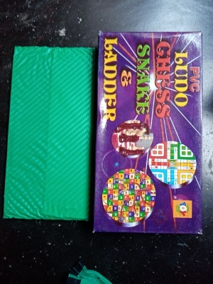Picture of 3 in 1 Mini Chess, Ludu and Snake /Ladder Game Board