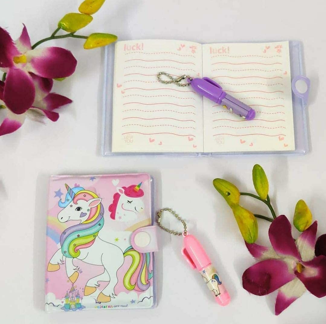 Picture of Mini Unicorn Pocket Diary with Pen - 1 Piece