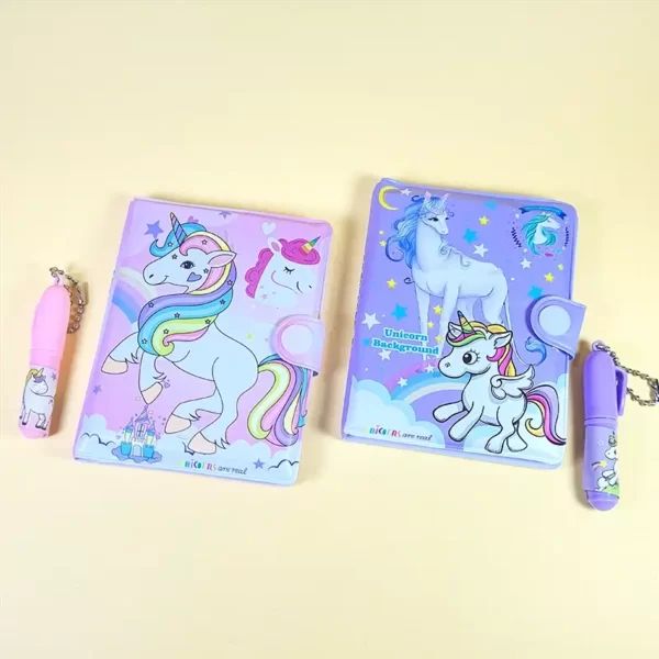 Picture of Mini Unicorn Pocket Diary with Pen - 1 Piece