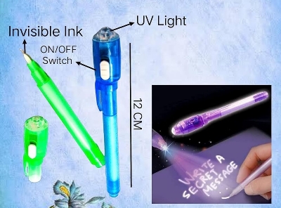 Picture of invisible ink Magic pen with uv torch light for secret message - 1 Piece