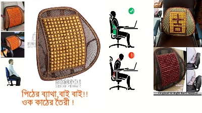 Picture of Wooden Sit Right Back Support for back pain relief (1 piece)