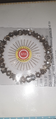 Picture of 1 wheel or 30 pieces antic metal hijab pins or broonches