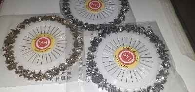 Picture of 5 pieces antic metal hijab pins or broonches