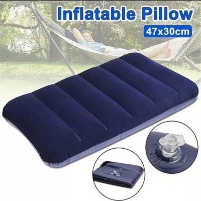 Picture of Inflatable Travel Pillow blue color