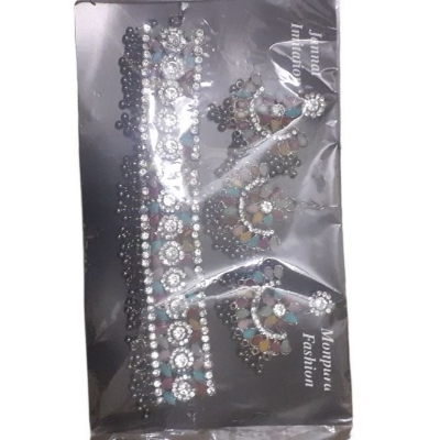 Picture of Parti Necklace set with Earrings and Tickli