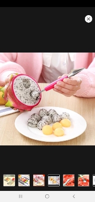 Picture of Fruit design cutter with scoop dual sided