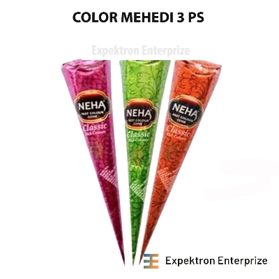 Picture of 3 Pieces Neha Mixed Color cone Mehedi