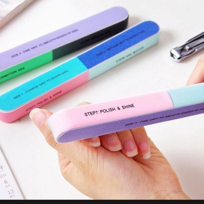Picture of 1 Piece 7 way Nail File polish for smooth nail