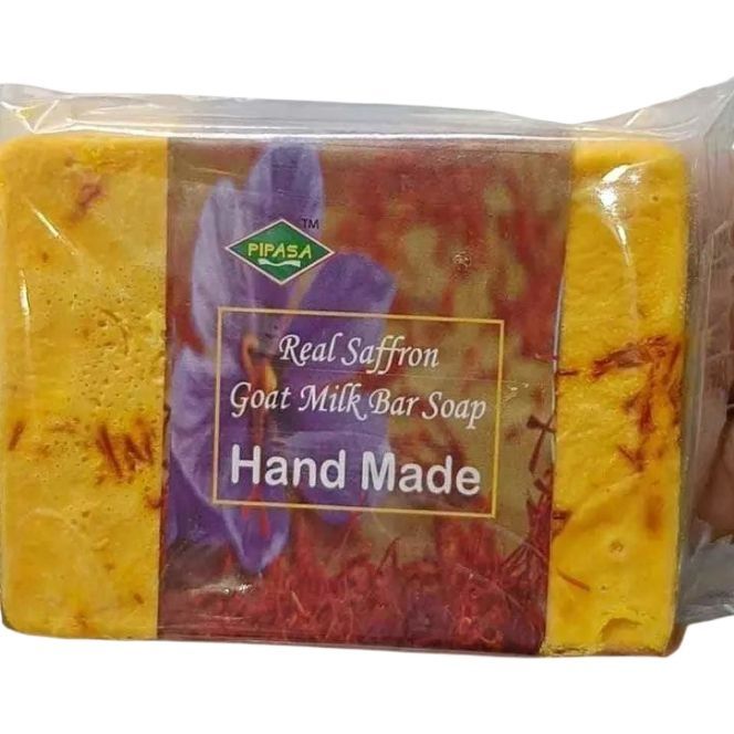 Picture of Real Saffran Goat Milk Soap Bar Handmade - 90 Gram