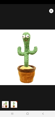 Picture of Dancing Cactus Talking Cactus Stuffed Plush Toy Electronic Toy with song plush for kids