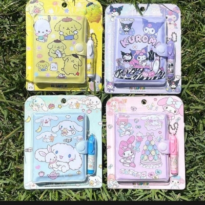 Picture of 1 Piece Mini Diary with cute pen (1 Piece)