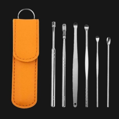 Picture of 6×2 =12 Pieces Black and Yellow Ear Cleaners